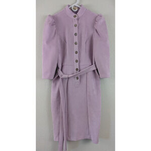 Zapelle sz 4 Midi length Sheath Dress light purple stretchy soft material 3540